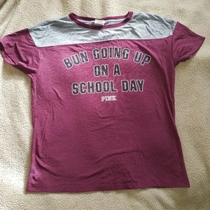 Bun going up on a school day Tee by Pink